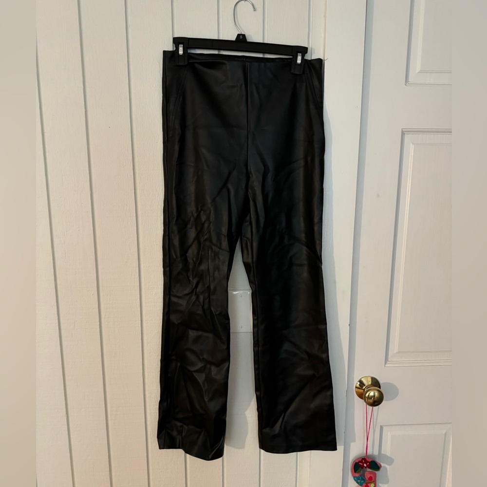 Zara Faux Leather Pants (Size M)